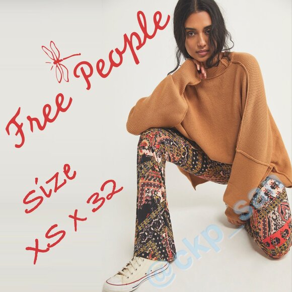 Free People Wildflower Flare Pants Sz XS - Picture 1 of 15